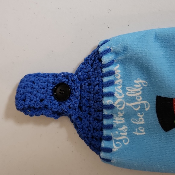 New Christmas Theme 3pc Set Handmade Kitchen Hand Towels Lot # 2 - Picture 5 of 12